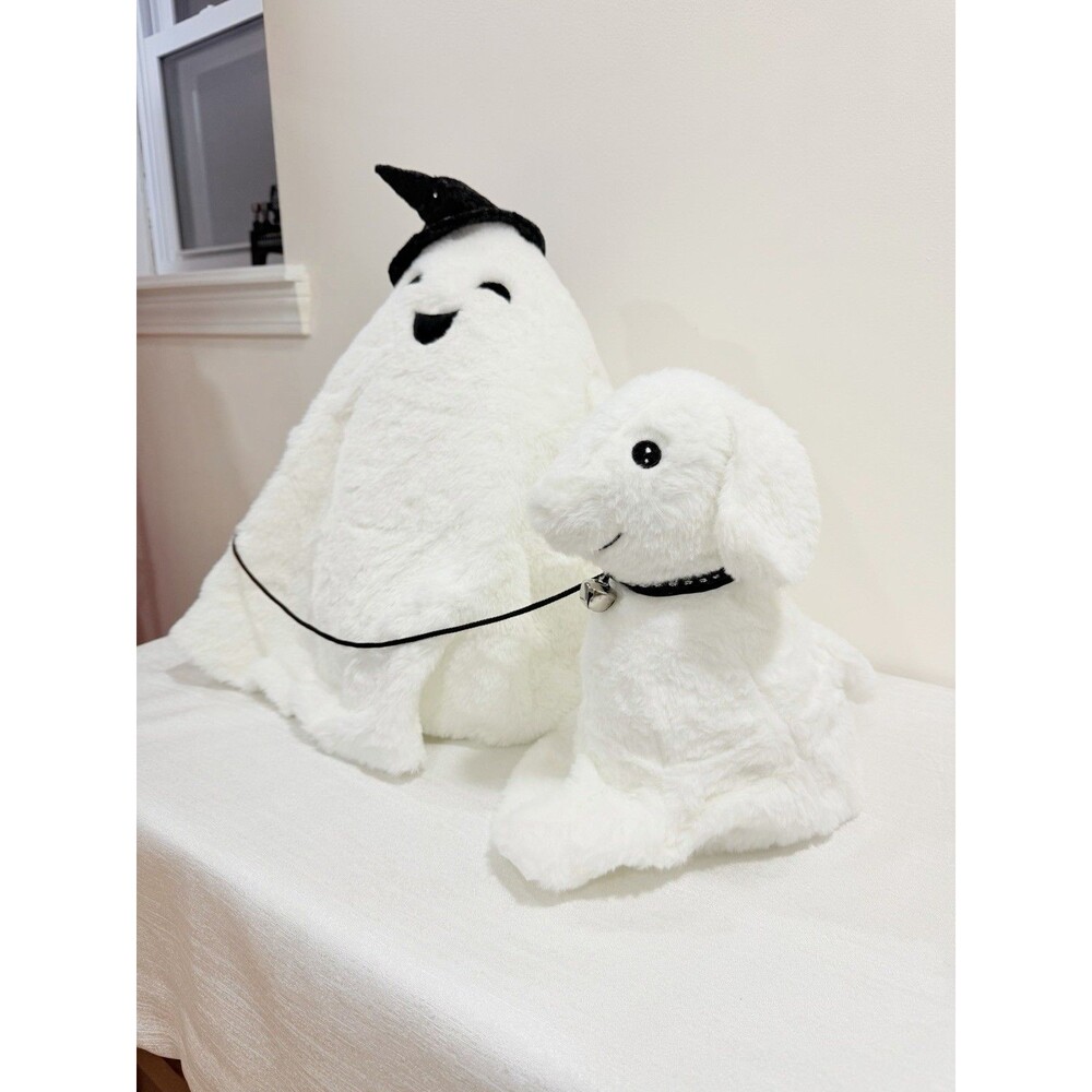 Goblin & Ghoul Ghost Walking Dog Plush Greeter Halloween Summerween - Picture 4 of 12